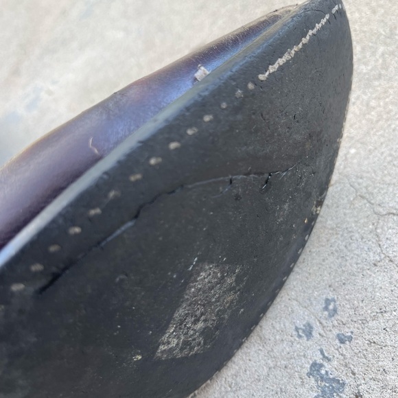 Laredo Black Cherry Burgandy Cowboy Boot Mens Size 11 D Leather Fox Vamp 6859 - Picture 8 of 16